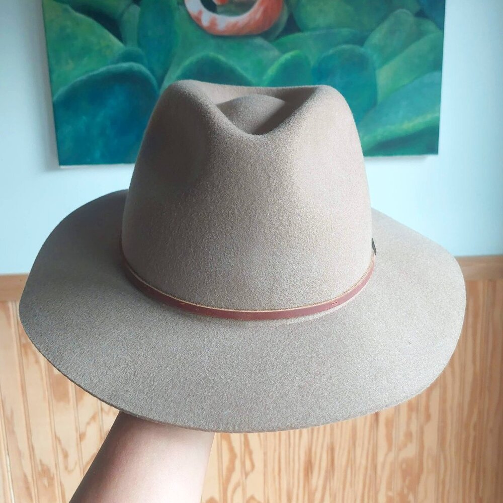 Brixton Wesley Fedora Hat 100% wool Medium size
